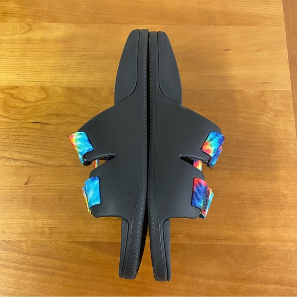 Chaco Chillos tie dye slip on slide sandals 10 - Picture 8 of 11
